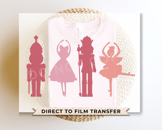 DTF Transfers, Ready to Press, T-shirt, Heat Transfer, Direct to Film, Holiday, Christmas, Pink, Ballet, Mommy and Me, In My Nutcracker Era