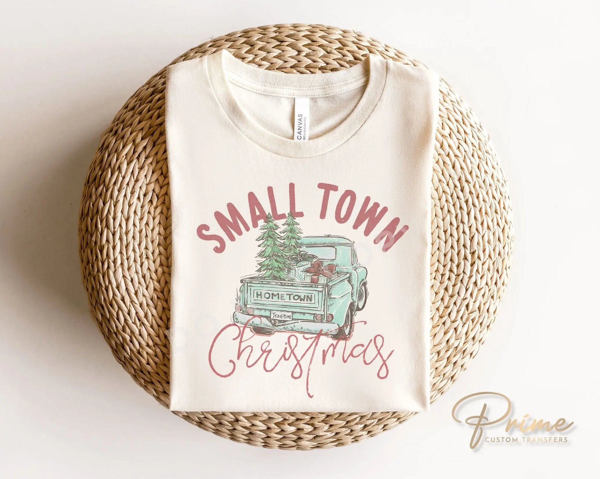 DTF Transfers, Ready to Press, T-shirt Transfers, Heat Transfer, Direct to Film, Holiday, Country, Small Town Vintage Christmas Truck