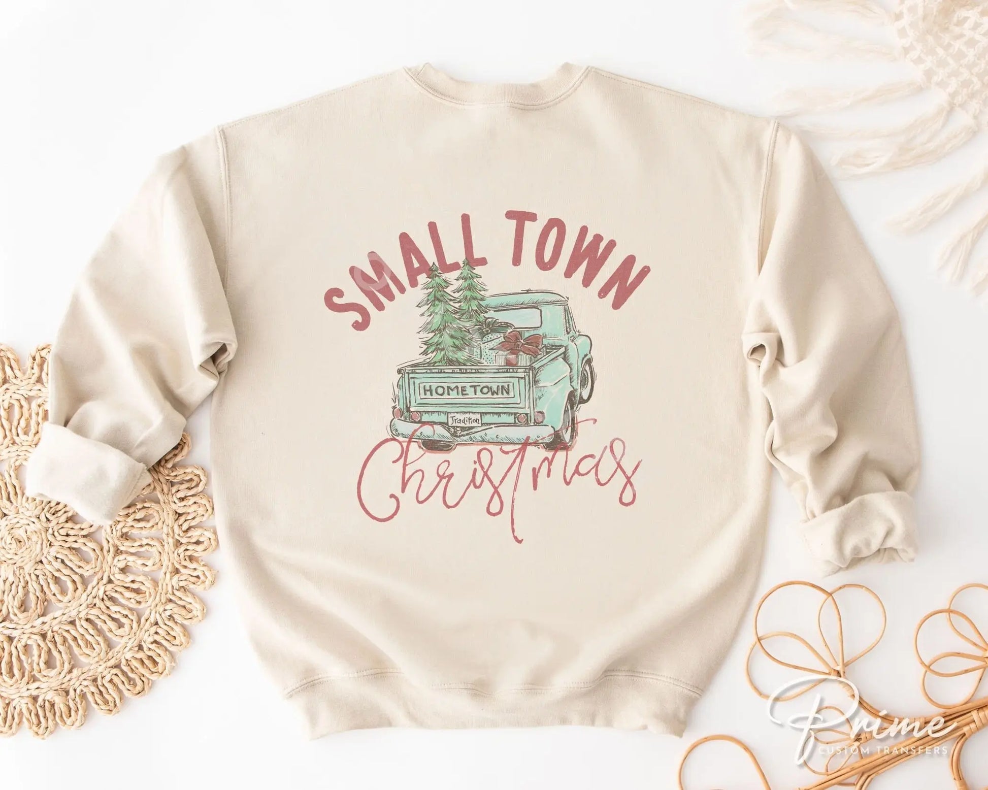 DTF Transfers, Ready to Press, T-shirt Transfers, Heat Transfer, Direct to Film, Holiday, Country, Small Town Vintage Christmas Truck