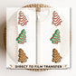 DTF Transfers, Ready to Press, T-shirt Transfers, Heat Transfer, Direct to Film, Holiday, Tumbler, Snack, Christmas Tree Cake Shirt Sleeves