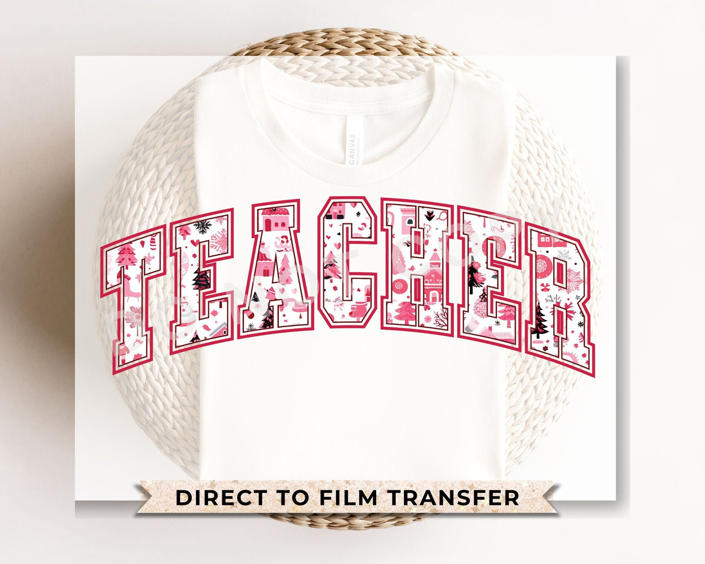 DTF Transfers, Ready to Press, T-shirt Transfers, Heat Transfer, Direct to Film, Holiday, Preschool, Elementary, Teacher Christmas Collage