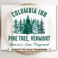 DTF Transfers, Ready to Press, T-shirt Transfers, Heat Transfer, Direct to Film, Movie, A White Christmas, Columbia Inn Pine Tree Vermont