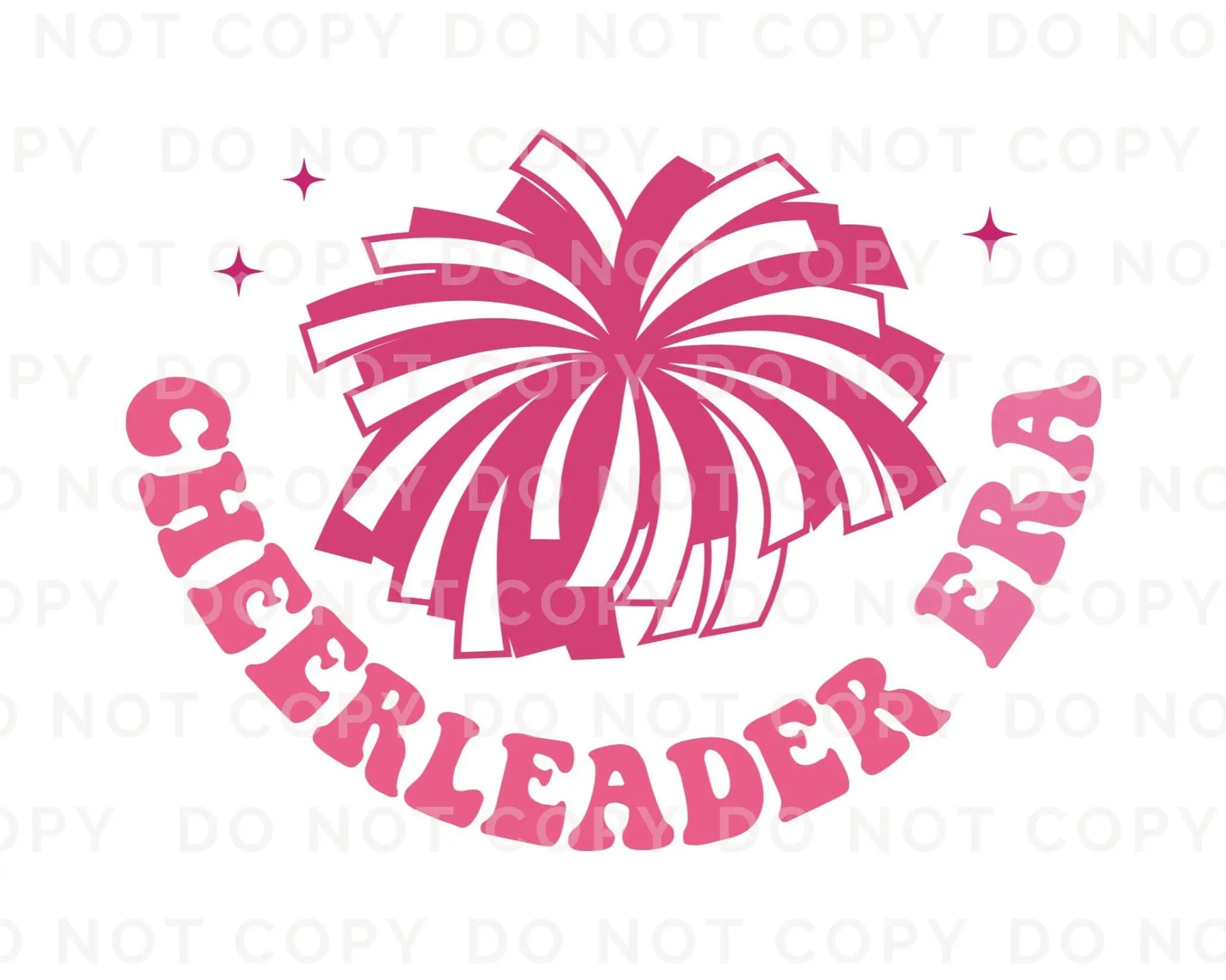 DTF Transfers, Ready to Press, T-shirt Transfers, Heat Transfer, Custom, Direct to Film, Cheerleader, In My Cheerleader Era Pocket Design