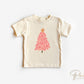 DTF Transfers, Ready to Press, T-shirt Transfers, Heat Transfer, Direct to Film, Watercolor, Girlie, Cute, Doodle Pink Christmas Tree