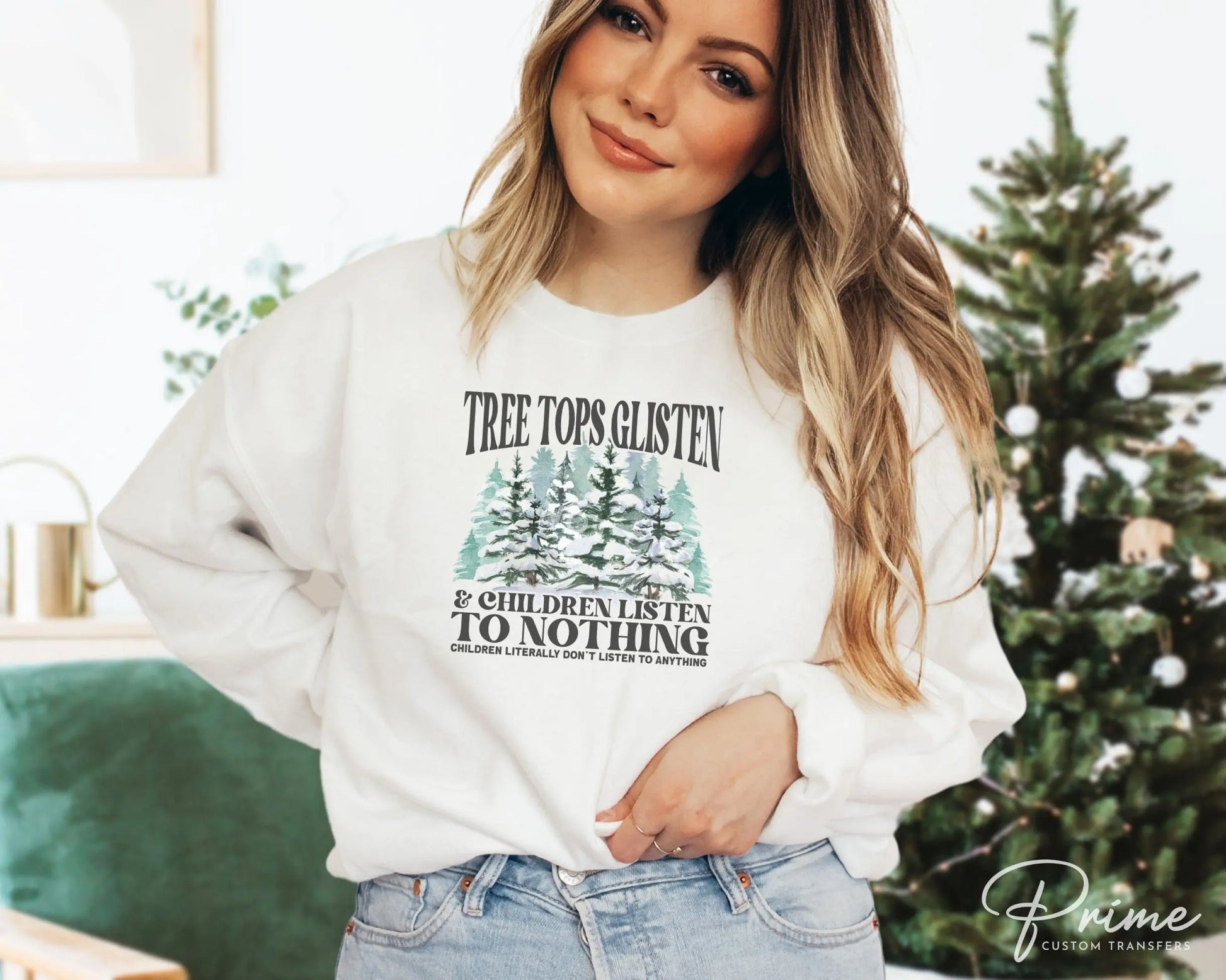 Christmas DTF Transfers, Ready to Press, T-shirt Transfers, Heat Transfer, Direct to Film, Funny, Funny Gift, Children Listen to Nothing