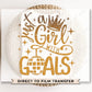DTF Transfers, Ready to Press, T-shirt Transfers, Heat Transfer, Direct to Film, Holiday, Party, Midnight, New Year, Just a Girl with Goals