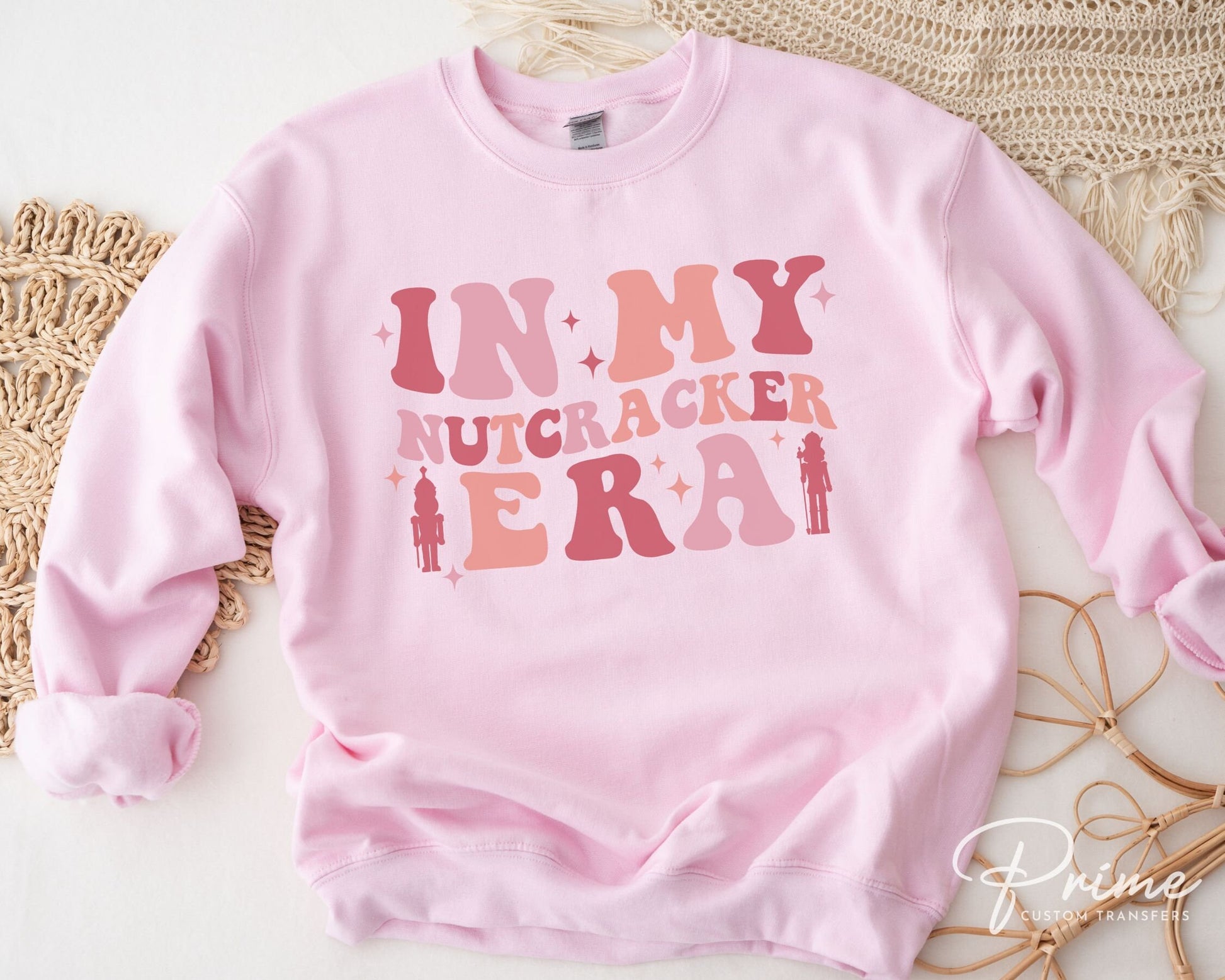 DTF Transfers, Ready to Press, T-shirt, Heat Transfer, Direct to Film, Holiday, Christmas, Pink, Ballet, Mommy and Me, In My Nutcracker Era