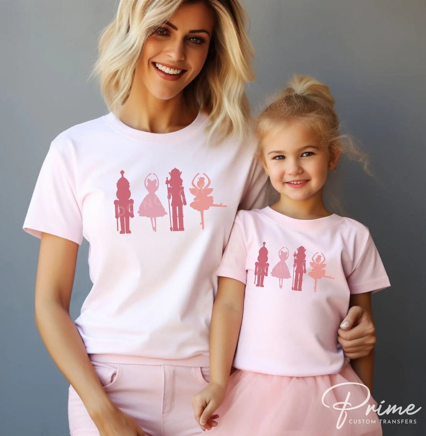 DTF Transfers, Ready to Press, T-shirt, Heat Transfer, Direct to Film, Holiday, Christmas, Pink, Ballet, Mommy and Me, In My Nutcracker Era