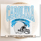 Football DTF Transfers, Ready to Press, T-shirt Transfers, Heat Transfer, Direct to Film, Sports, Full Color, Vintage, Carolina Football