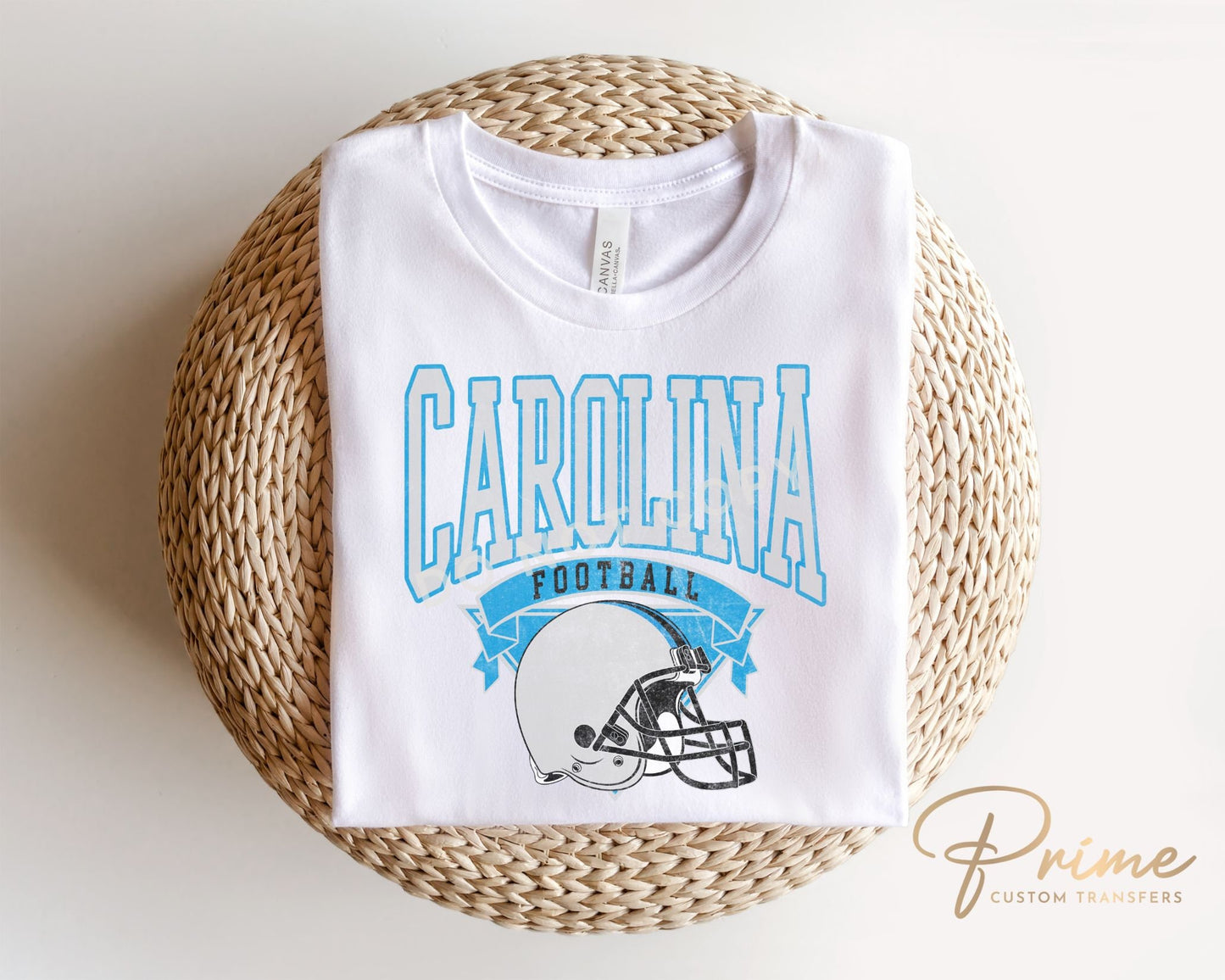 Football DTF Transfers, Ready to Press, T-shirt Transfers, Heat Transfer, Direct to Film, Sports, Full Color, Vintage, Carolina Football