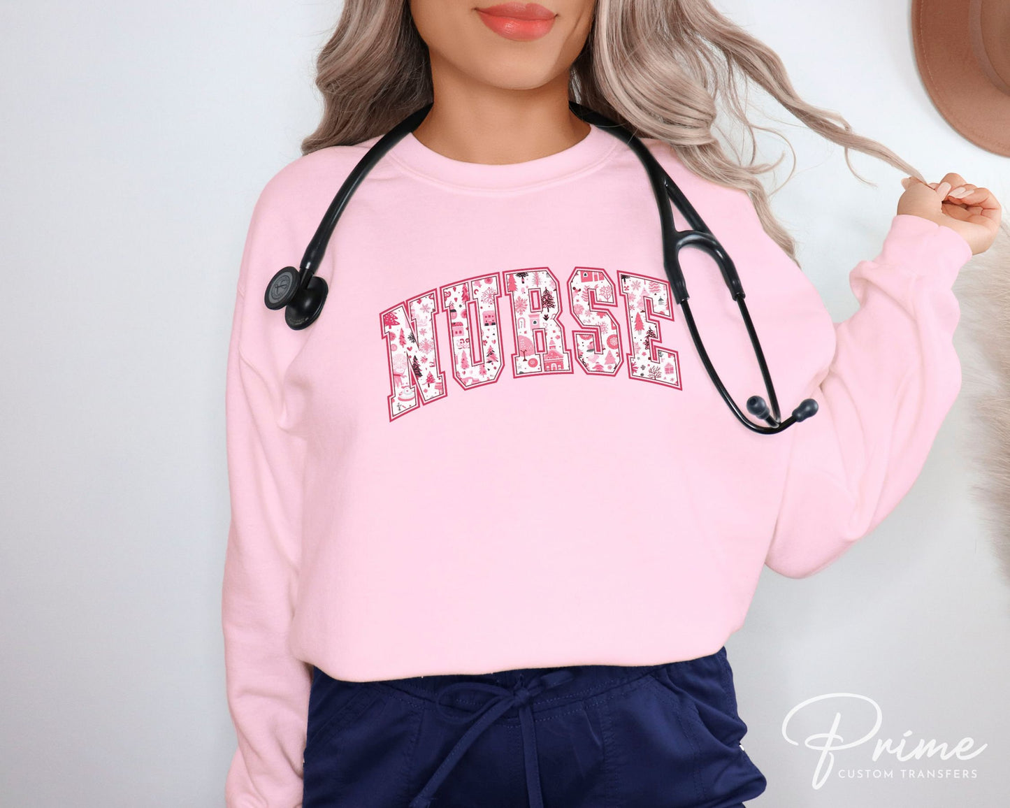 DTF Transfers, Ready to Press, T-shirt Transfers, Heat Transfer, Direct to Film, Hospital, Medical, Nurse Christmas Letter Collage