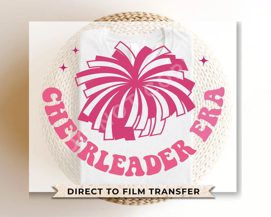 DTF Transfers, Ready to Press, T-shirt Transfers, Heat Transfer, Custom, Direct to Film, Cheerleader, In My Cheerleader Era Pocket Design