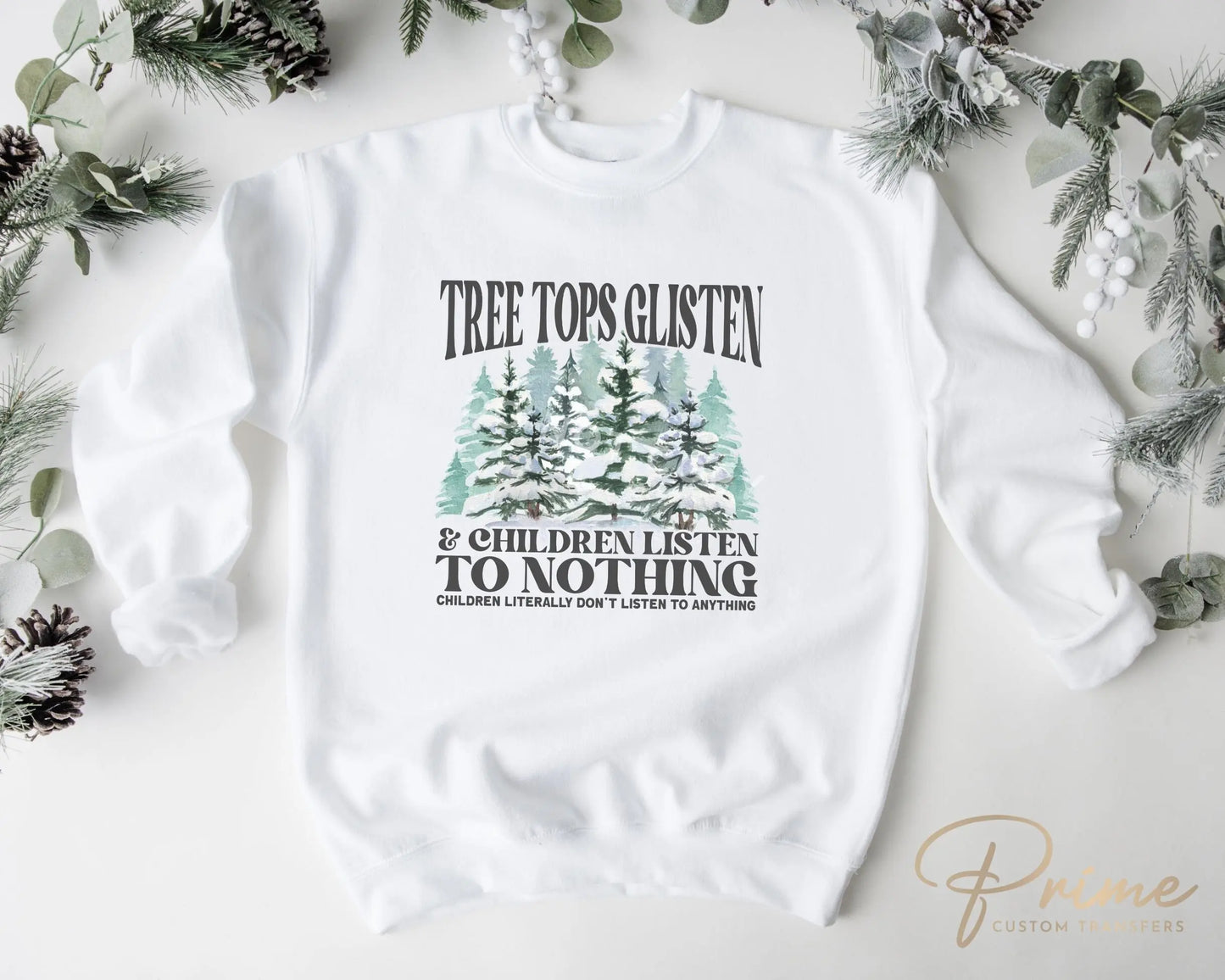 Christmas DTF Transfers, Ready to Press, T-shirt Transfers, Heat Transfer, Direct to Film, Funny, Funny Gift, Children Listen to Nothing