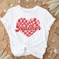 DTF Transfers, Ready to Press, T-shirt Transfers, Heat Transfer, Direct to Film, Valentine’s Day, Cold Peel, Gift, Teacher Checkered Heart
