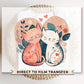 DTF Transfers, Ready to Press, T-shirt Transfers, Heat Transfer, Direct to Film, Cold Peel, Heart, Flowers, Valentine’s Day, Love Kittens