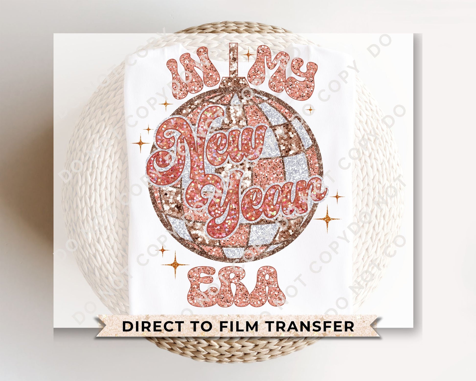DTF Transfers, Ready to Press, T-shirt Transfers, Heat Transfer, Direct to Film, Holiday, Disco, Midnight, Party, 2024, In My New Year Era