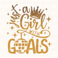 DTF Transfers, Ready to Press, T-shirt Transfers, Heat Transfer, Direct to Film, Holiday, Party, Midnight, New Year, Just a Girl with Goals