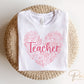 DTF Transfers, Ready to Press, T-shirt Transfers, Heat Transfer, Direct to Film, Valentine’s Day, Preschool, Gift, Teacher Floral Heart