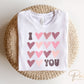 DTF Transfers, Ready to Press, T-shirt Transfers, Heat Transfer, Direct to Film, Cold Peel, Valentine's Day, Trendy, Heart, I Love You