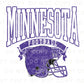 Football DTF Transfers, Ready to Press, T-shirt Transfers, Heat Transfer, Direct to Film, Sports, Full Color, Vintage, Minnesota Football