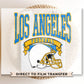 Football DTF Transfers, Ready to Press, T-shirt Transfers, Heat Transfer, Direct to Film, Sports, Full Color, Vintage, Los Angeles Football