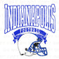 Football DTF Transfers, Ready to Press, T-shirt Transfers, Heat Transfer, Direct to Film, Sports, Full Color, Vintage, Indianapolis Football