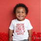 DTF Transfers, Ready to Press, T-shirt Transfers, Heat Transfer, Direct to Film, Cold Peel, Valentine’s Day, Valentine Alphabet I Love You