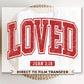 DTF Transfers, Ready to Press, T-shirt Transfers, Heat Transfer, Direct to Film, Cold Peel, Heart, Valentine's Day, Loved John 3:16