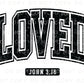DTF Transfers, Ready to Press, T-shirt Transfers, Heat Transfer, Direct to Film, Cold Peel, Heart, Valentine's Day, Loved John 3:16