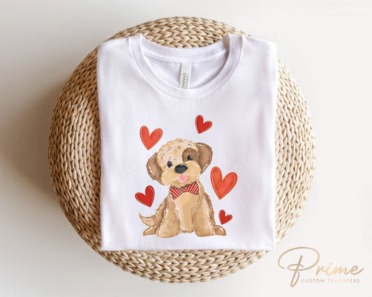 DTF Transfers, Ready to Press, T-shirt Transfers, Heat Transfer, Direct to Film, Cold Peel, Valentine's Day, Valentine Boy Puppy