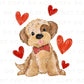 DTF Transfers, Ready to Press, T-shirt Transfers, Heat Transfer, Direct to Film, Cold Peel, Valentine's Day, Valentine Boy Puppy