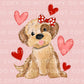 DTF Transfers, Ready to Press, T-shirt Transfers, Heat Transfer, Direct to Film, Cold Peel, Valentine's Day, Valentine Girl Puppy