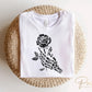 DTF Transfers, Ready to Press, T-shirt Transfers, Heat Transfer, Direct to Film, Valentine's Day, Skeleton, Flower, Skull Hand and Rose