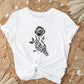 DTF Transfers, Ready to Press, T-shirt Transfers, Heat Transfer, Direct to Film, Valentine's Day, Skeleton, Flower, Skull Hand and Rose