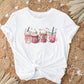 DTF Transfers, Ready to Press, T-shirt Transfers, Heat Transfer, Direct to Film, Cold Peel, Valentine's Day, Hearts, Latte, Coffee Lover