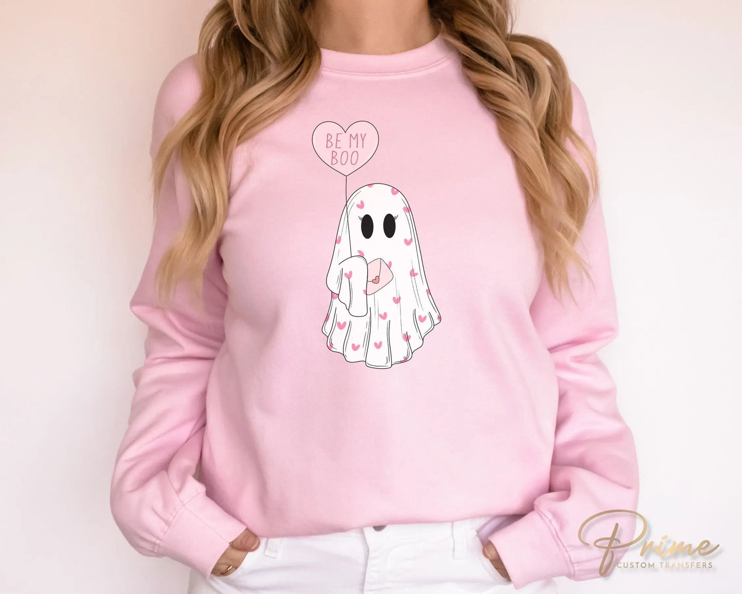 DTF Transfers, Ready to Press, T-shirt Transfers, Heat Transfer, Direct to Film, Valentine's Day, Cold Peel, Ghost, Balloon, Be My Boo