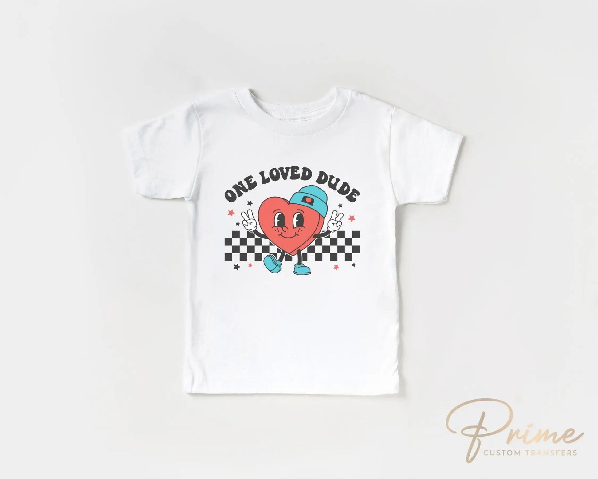 DTF Transfers, Ready to Press, T-shirt Transfers, Heat Transfer, Direct to Film, Cold Peel, Valentine's Day, Boy, Retro, One Loved Dude