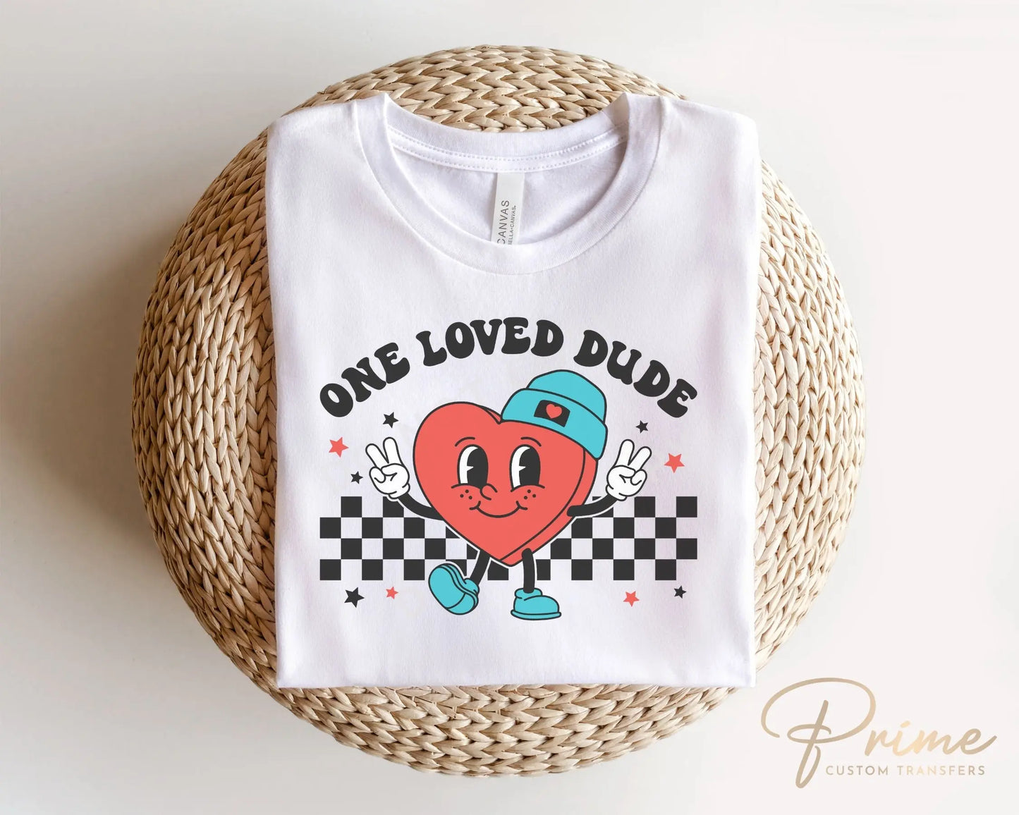 DTF Transfers, Ready to Press, T-shirt Transfers, Heat Transfer, Direct to Film, Cold Peel, Valentine's Day, Boy, Retro, One Loved Dude