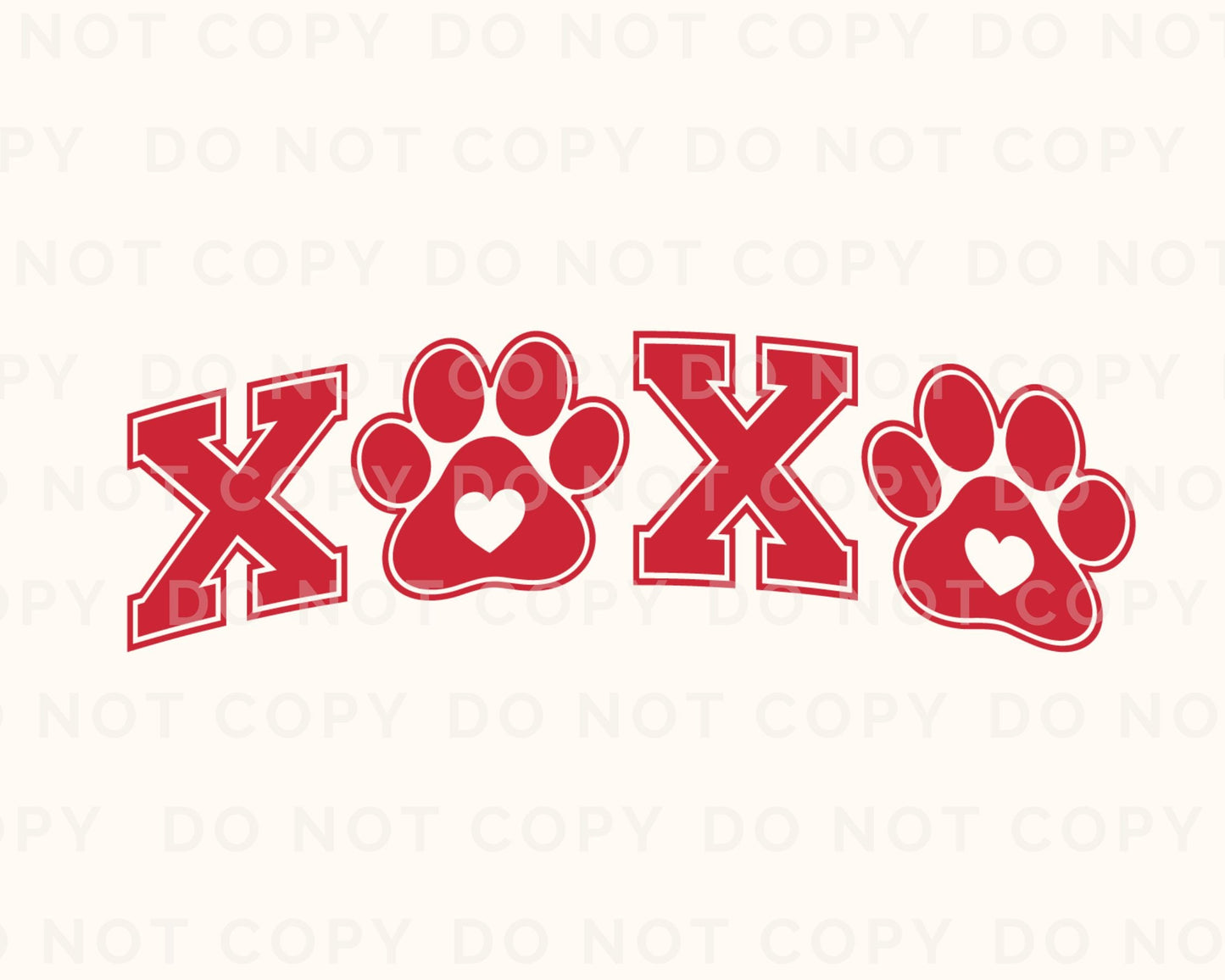 DTF Transfers, Ready to Press, T-shirt Transfers, Heat Transfer, Direct to Film, Valentine’s Day, Holiday, Dogs, Cute, XOXO Paw Print