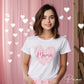 DTF Transfers, Ready to Press, T-shirt Transfers, Heat Transfer, Direct to Film, Cold Peel, Valentine's Day, Flowers, Mom, Mama Floral Heart