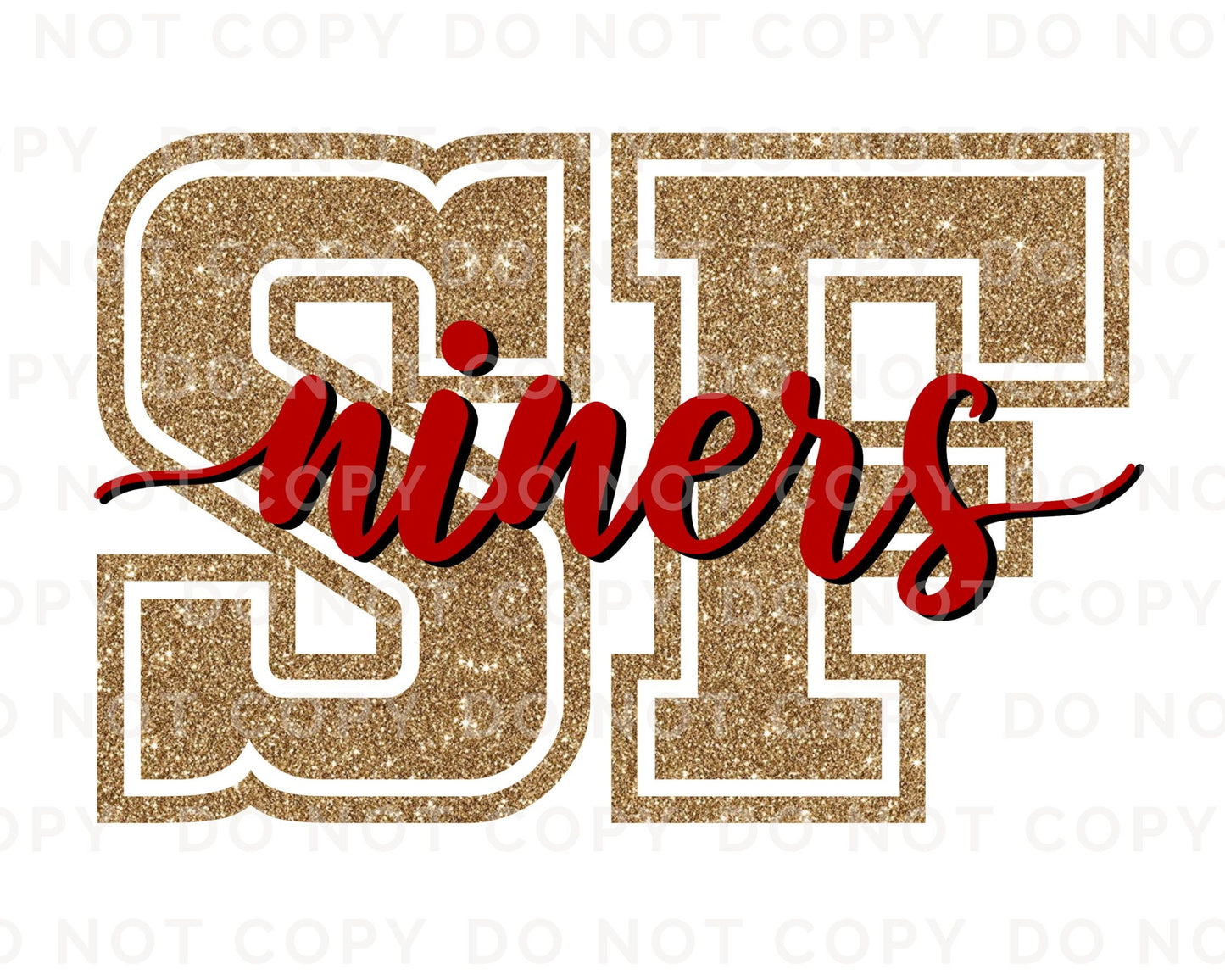 Football DTF Transfers, Ready to Press, T-shirt Transfers, Heat Transfer, Direct to Film, Sports, Vintage, FAUX Glitter, Niner's Fan