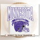 Football DTF Transfers, Ready to Press, T-shirt Transfers, Heat Transfer, Direct to Film, Sports, Full Color, Vintage, Minnesota Football