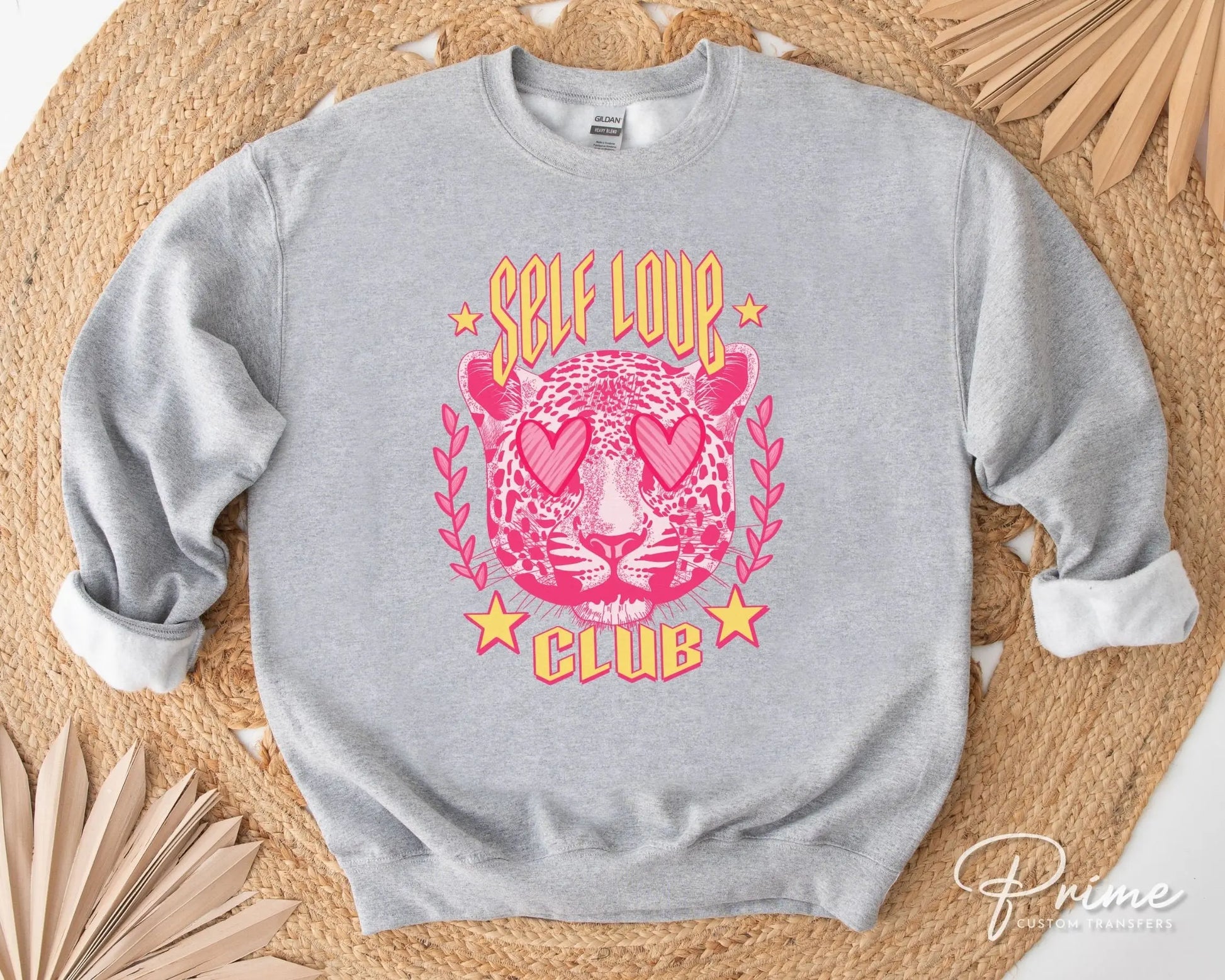 DTF Transfers, Ready to Press, T-shirt Transfers, Heat Transfer, Direct to Film, Valentine's Day, Holiday, Leopard, Self Love Club