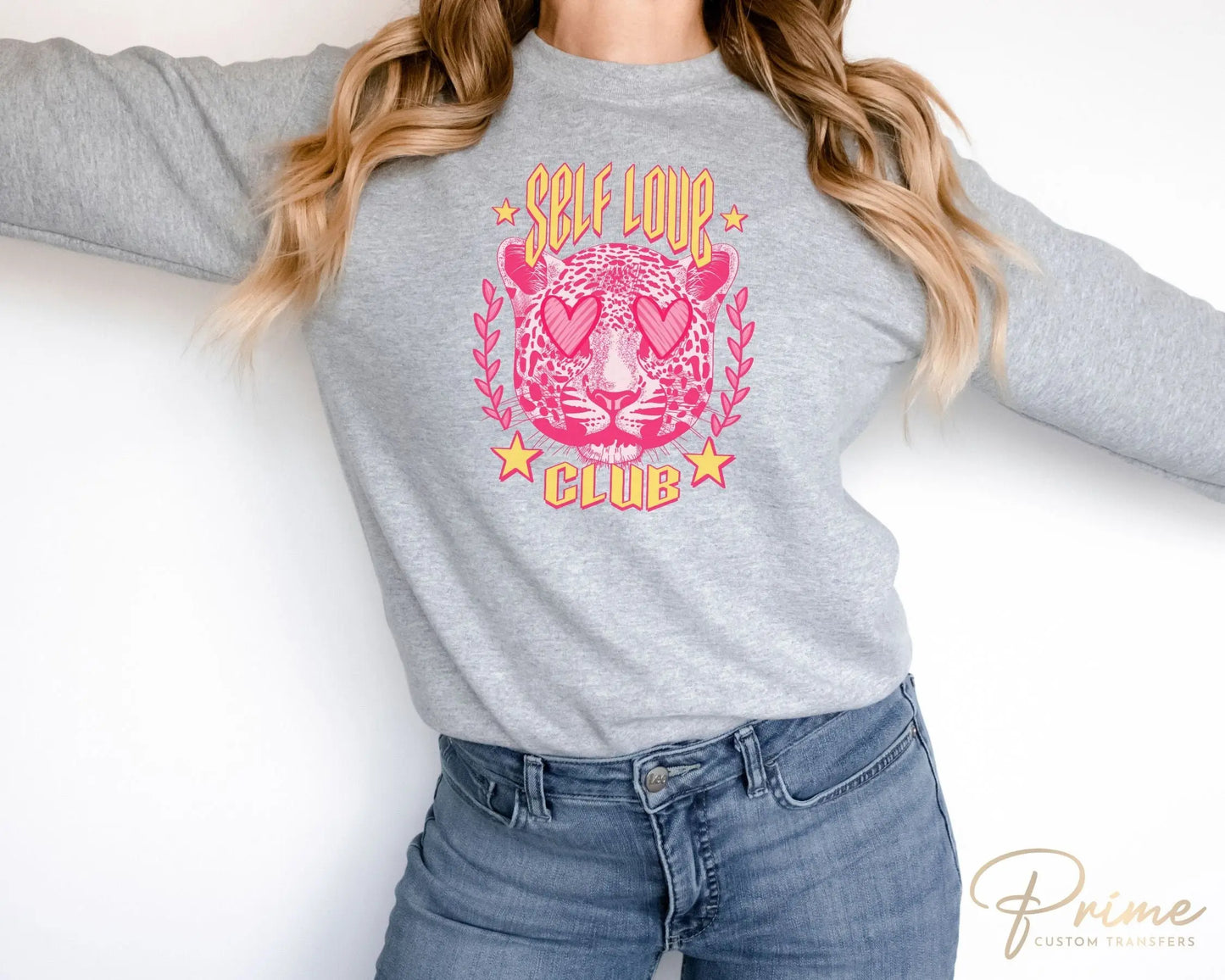 DTF Transfers, Ready to Press, T-shirt Transfers, Heat Transfer, Direct to Film, Valentine's Day, Holiday, Leopard, Self Love Club