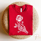 DTF Transfers, Ready to Press, T-shirt Transfers, Heat Transfer, Direct to Film, Valentine's Day, Skeleton, Flower, Skull Hand and Rose