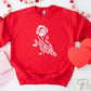 DTF Transfers, Ready to Press, T-shirt Transfers, Heat Transfer, Direct to Film, Valentine's Day, Skeleton, Flower, Skull Hand and Rose