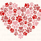 DTF Transfers, Ready to Press, T-shirt Transfers, Heat Transfer, Direct to Film, Valentine’s Day, Holiday, Dogs, Cats, Paw Print Heart