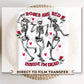 DTF Transfers, Ready to Press, T-shirt Transfers, Heat Transfer, Direct to Film, Cold Peel, Valentine's Day, Skeleton, Skull, Roses are Red