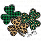 DTF Transfers, Ready to Press, T-shirt Transfers, Heat Transfer, Direct to Film, St Patties Day, St Patrick’s Day, Lucky Clovers Leopard