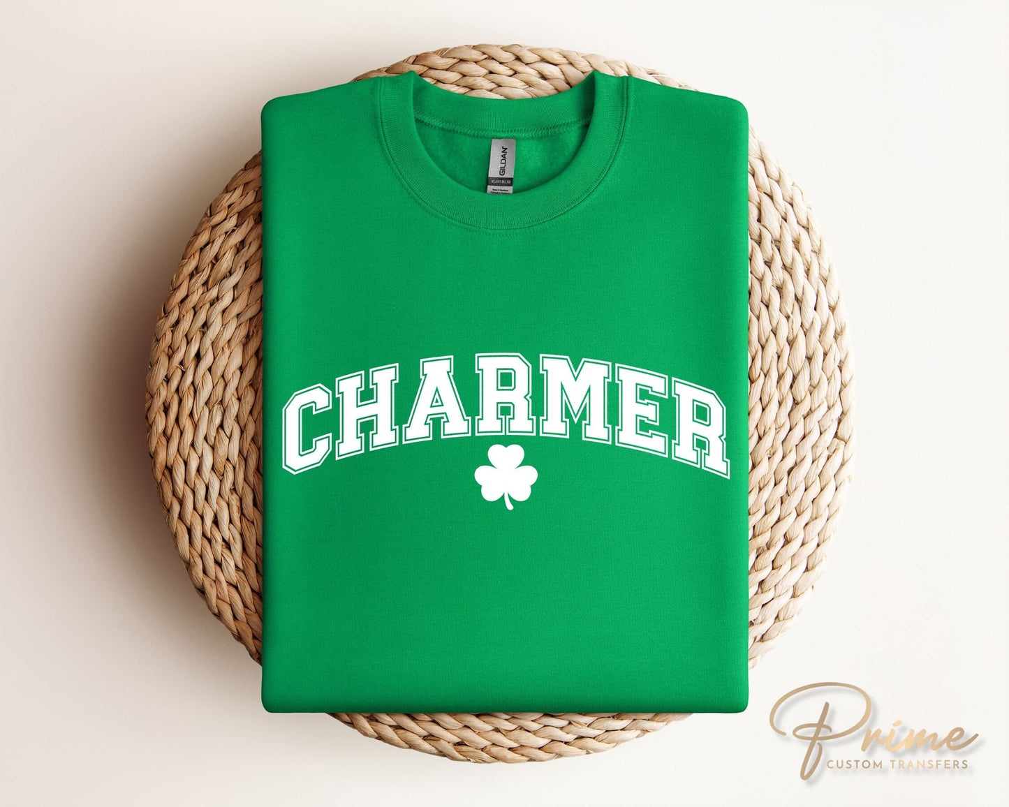 DTF Transfers, Ready to Press, T-shirt Transfers, Heat Transfer, Direct to Film, St Patrick’s Day, Mens, Clover, Shamrock, Charmer